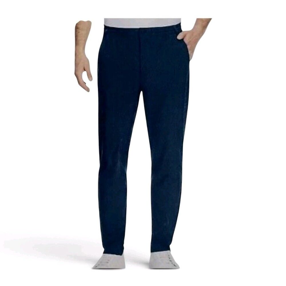 Marc New York Mens Commuter Pants Slim Fit 4-Way Stretch Performance Navy 30x30